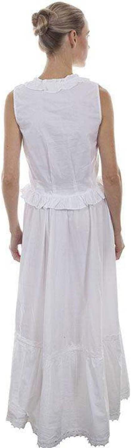 Scully Pretty Petticoat with Elastic Waist Band - White