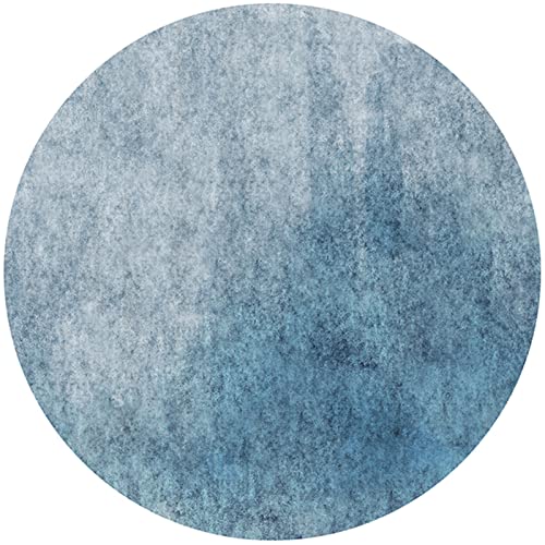 Tapis rond moderne avec dos antidérapant - Lavable en machine - Pour salon, chambre à coucher, terrasse - Diamètre : 200 cm