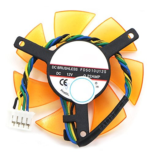 FD5010U12S 47MM 39MM 4Pin DC 12V 0.22A VGA Fan For ATI graphics card cooling fan