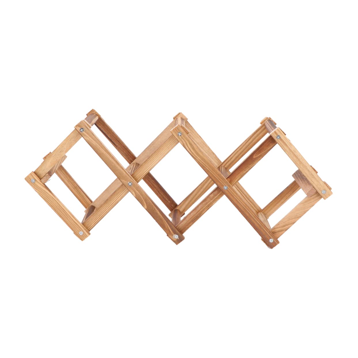 Zerodeko 1Pc Foldable Wine Rack for Bottles Stylish Wine Holder for Home Bar Smooth Surface Wine Cabinet Display Stand Carbonized Color Modern Design for Kitchen and Dining