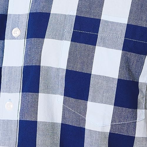 Image of Amazon Essentials Men's Regular-Fit Short-Sleeve Poplin Shirt, Collared, Washed