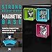 DURATECH Magnetic Foldable Parts Tray Set, 3 Pack Collapsible Silicone Tool Tray Set with Double-Sided Magnetic Base for Organizing Screw Bolts Nuts Washers Pins and Other Small Metal Parts
