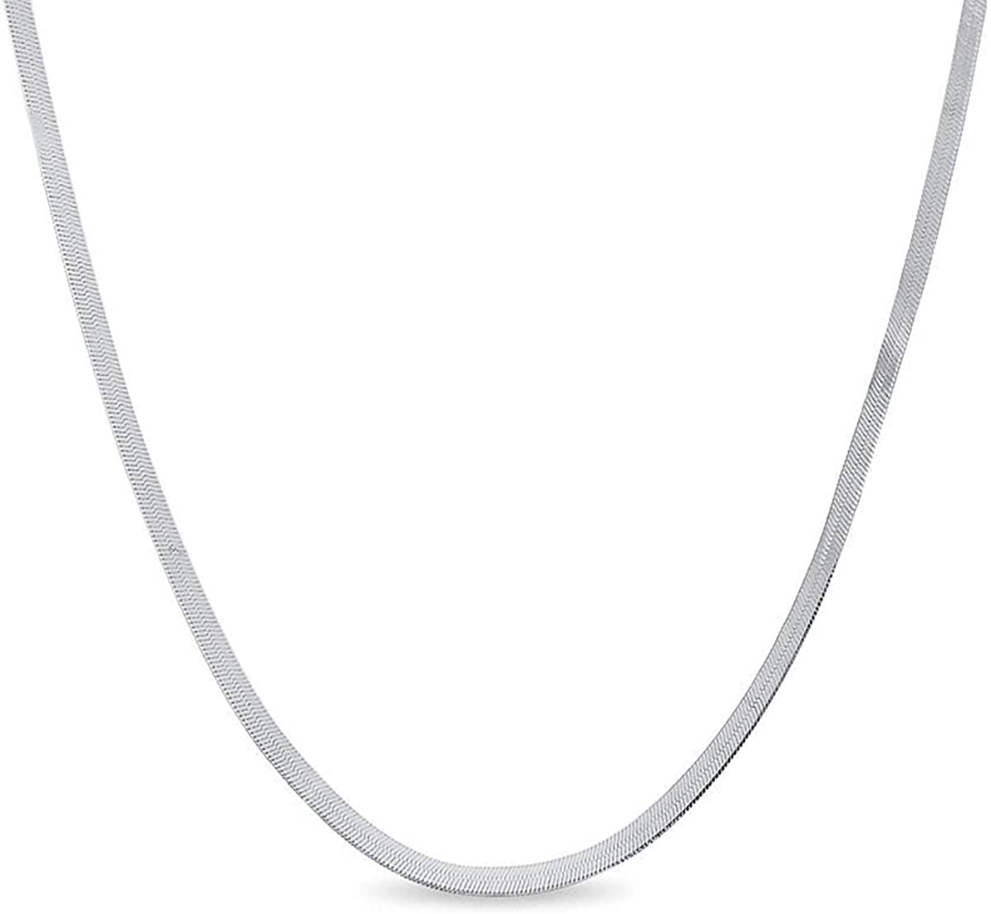Amazon | スターリングシルバー 3.3mm フレキシブル フラット 
