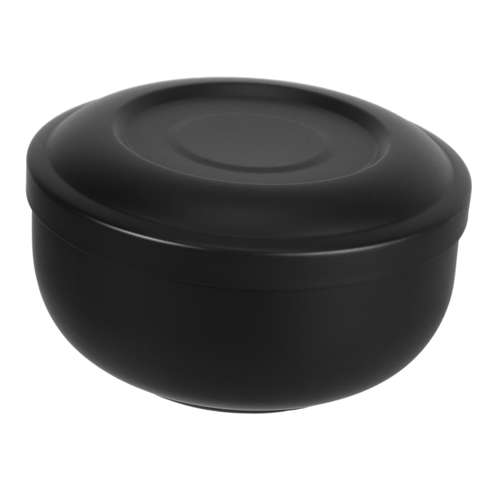 KICHOUSE Shaving Bowl For Men Stainless Steel Shaving Soap Container With Lid Metal Shaving Brush Holder Bathroom Retro Decor Reusable Shaving Tool