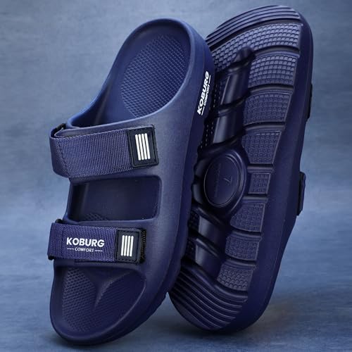 Image of KOBURG Nexa Sandals for Men| Stylish Trending | Comfortable | Super soft | Lightweight | EVA Sole | Casual Sandals | Slippers | Flip Flops for Men KF-464