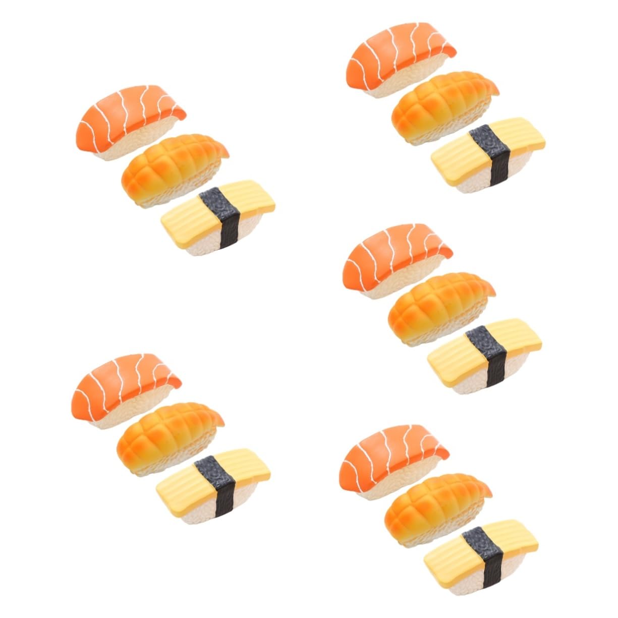 BESPORTBLE 15piezas Juguetes Masticables para Perros De Juguetes Interactivos Forma De Sushi Resistente Al Desgaste para Cachorros y Limpieza Accesorios para Mascotas