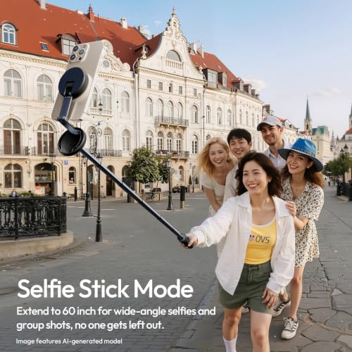 Image of ULANZI Magnetic Phone Tripod, MT85 Auto Open Tripod with Enhanced 4-Leg, 60'' Selfie Stick Extendable Phone Stand, for Content Creation /Vlog, Compatible with iPhone 17 /16 /15 /14 /13 /12 (Black) | N52 Magnetic, Aluminum, Enhanced 4-Leg, Extendable Phone Stand for Magsafe w Remote for Travel Vlog Content Creator Essential