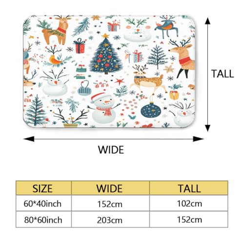 Alfombra Navidad 150 x 200 cm para renovar el salón moderno 3