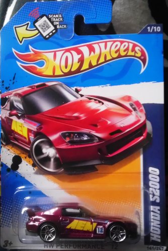 Hot Wheels 2012, Honda S2000 HW Performance '12 # 141/247. 1:64 Scale Die Cast.