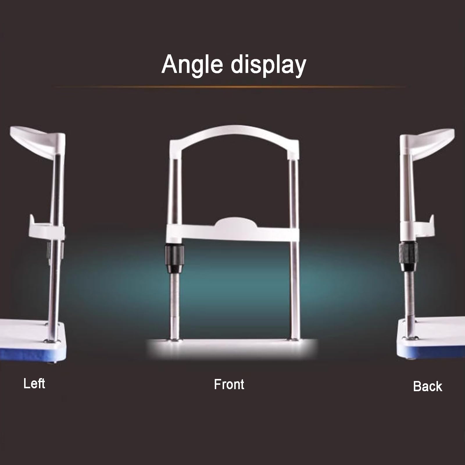 Kinnstütze für optische Instrumente, Stirnstütze als Zubehör für die Optometrie, höhenverstellbare Kinnauflage, ergonomisches Design, für Autorefraktometer