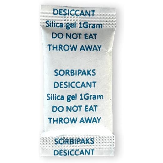 SORBIPAKS 1 Gram Silica Gel Packets Pack of 500 Dehumidifi