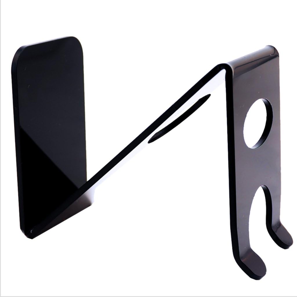 pistro Stylish Black Drip Shaving Stand Holder for Shaving Brush - Men’s Barber Tool, 9.5 x 6 x 11.5cm