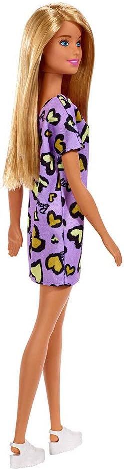 Barbie Muñeca con vestido violeta y zapatillas platform miniatura 4