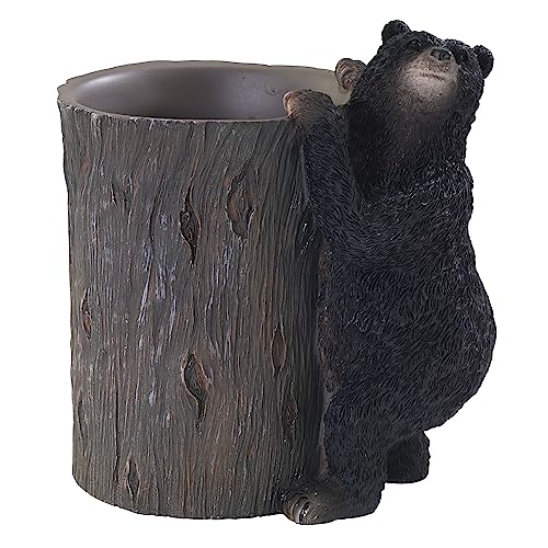Avanti Linens - Tumbler, Countertop Organizer, Animal Inspired Home Decor (Black Bear Lodge Collection)