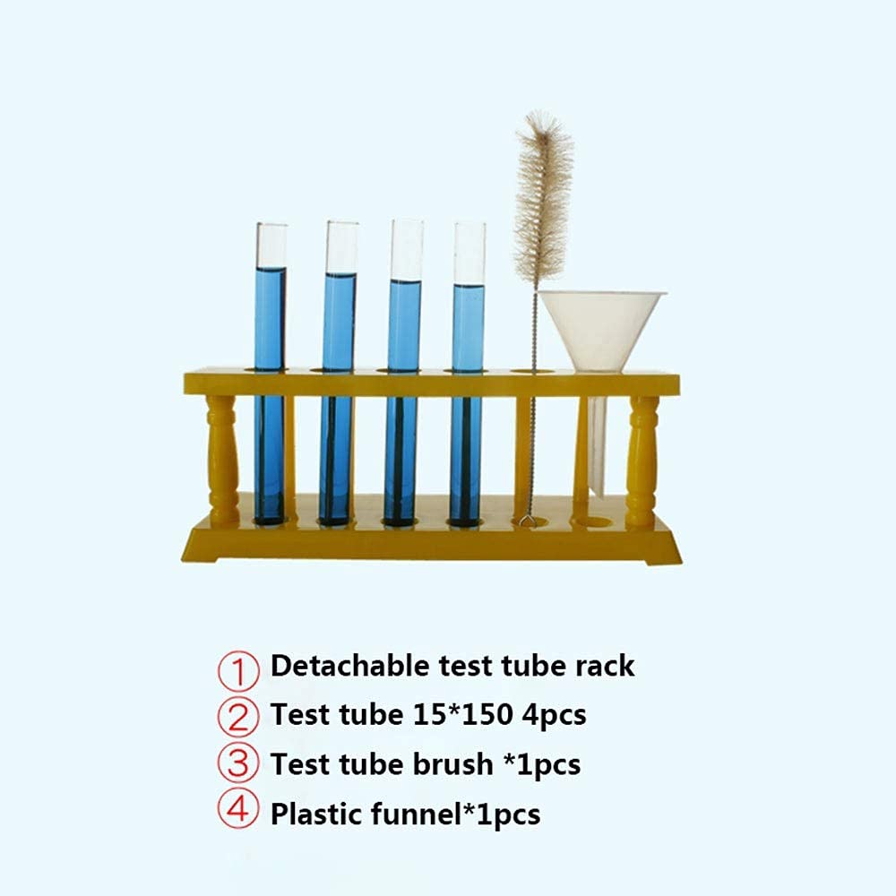 Grundlegende Chemie-Unterrichtsausrüstung Für Das Labor, Haushaltsbecher, Reagenzgläser, Kolben, Alkohollampen, Glastropfer, Glasstäbe, Stative, Komplettes Set An Experimentierzubehör