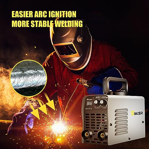 Soldador por arco SIMDER 130 Amp 110 V 220 V Máquina de solda MMA IGBT Digital Smart VRD Hot Start c