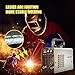 SSimder Mini Stick Welder 110V 220V Dual Voltage 4.98LB Portable Welding Machine IGBT Inverter ARC Force Adjustable ARC Welder for Workshop Outdoor Supports E6013 E7018 Rods 1/16