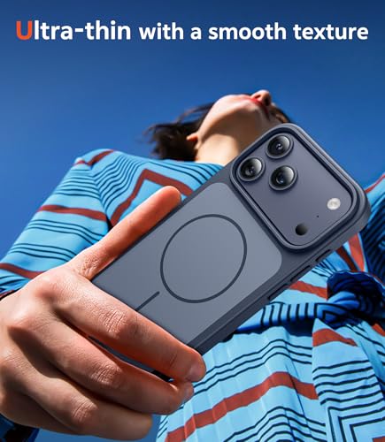 Image of FNTCASE for iPhone 17 Pro-Max Case: Magnetic Phone Cases with Screen Protector Compatible with Magsafe Slim Rugged Shockproof Protective Dual-Tone Design Cell Cover