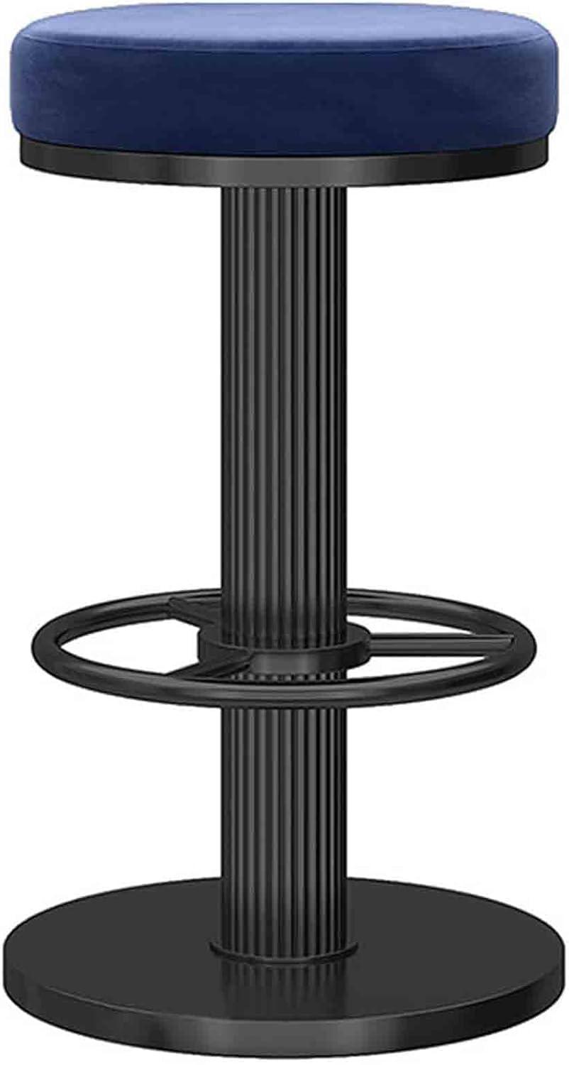 Tabouret de bar rotatif en velours réglable de 65,6 à 80 cm pour îlot de cuisine