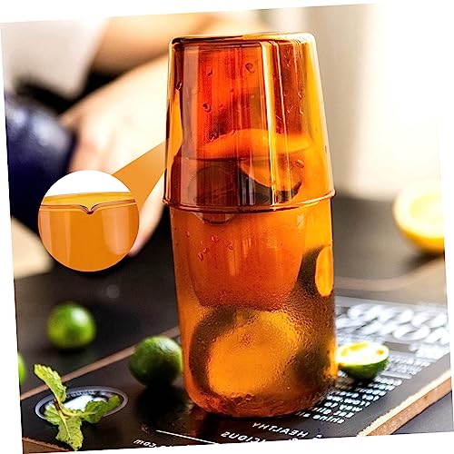 Set de vaso y botella de vidrio Chocolate COLLBATH miniatura 6