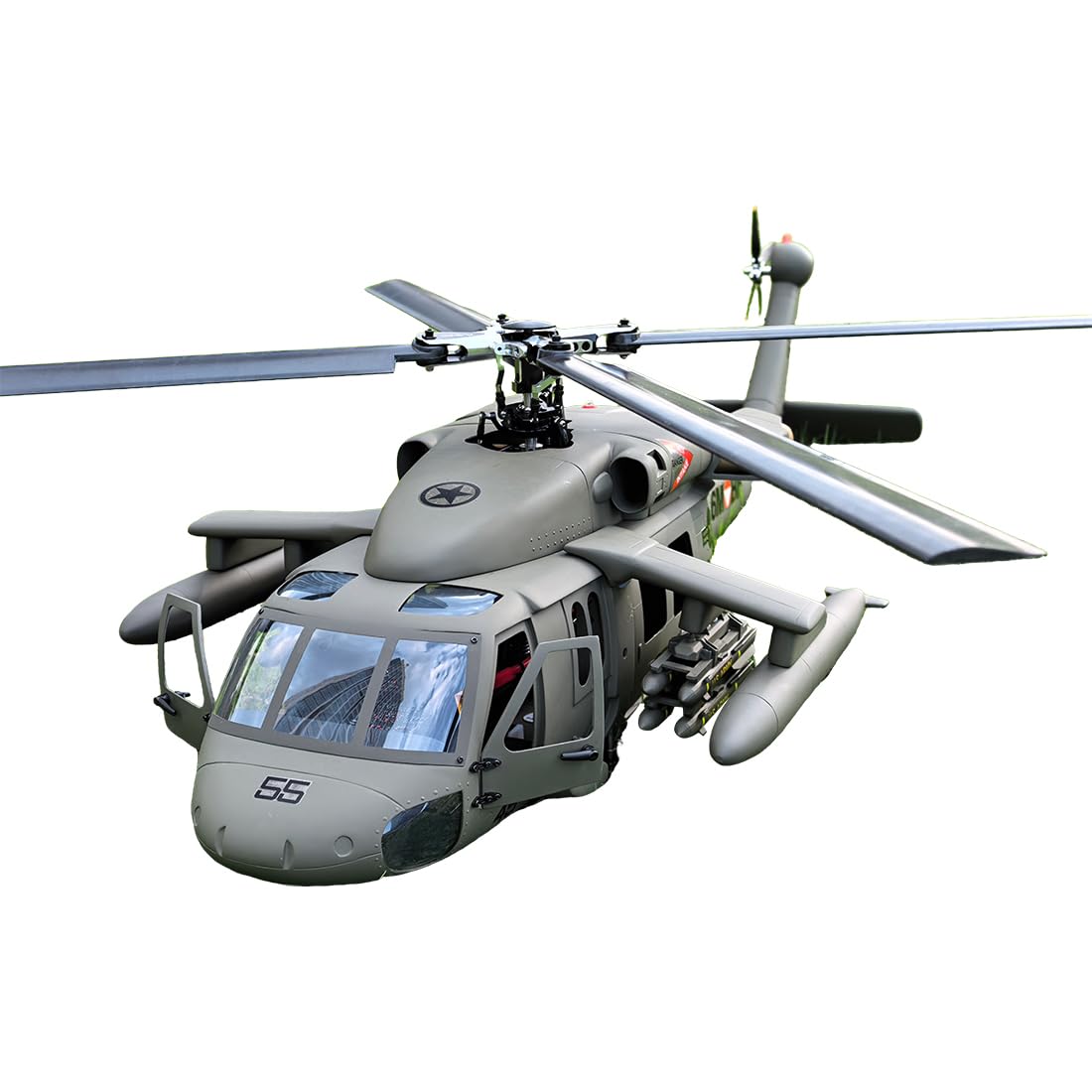 FL500 UH-60 RC elicottero, 500-Class 2.4G 6CH Scala RC modello di aereo con Flishrc L7 Flight Controller, 4 modalità di posizionamento GPS e cabina di pilotaggio realistica, regali per gli