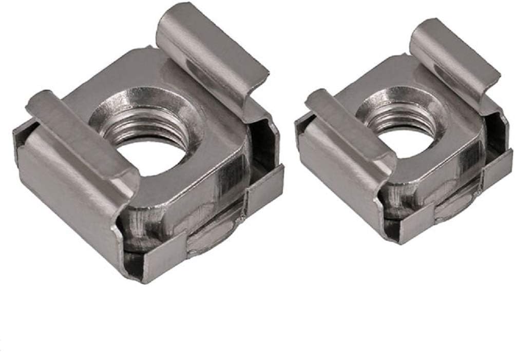 50pcs Cage Nuts Card Floating Nuts Square Rack Mount