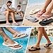 ZOORON Flip Flops for Women Men Shower Shoes Foldable Beach Sandals Travel Slippers for Women Lightweight Non-Slip Quick Drying