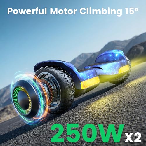 Image of Gyroor Self Balancing Scooter New G13 All Terrain Balancing Scooter with LED Lights, Self Balancing Off Road with Bluetooth for Kids ages 6-12 and Adults