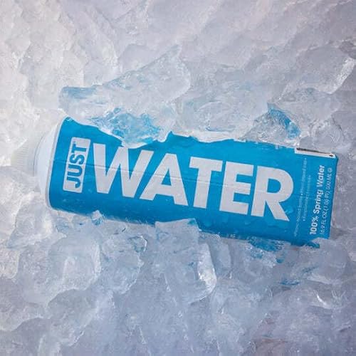 Just Water - 100% Spring Water, Naturally Alkaline, 8.0 Ph - Plant-Based, Bpa Free, Sustainable And Fully Recyclable Boxed Water Bottle - Eco-Friendly - 11.2 Fl Oz (Pack Of 24) #TOP5