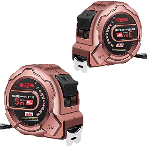 Metre Ruban,Binblin 2PCS Mètre à Ruban Blocage Du Ruban, Retour Automatique, Clip De Ceinture En Méta Cover