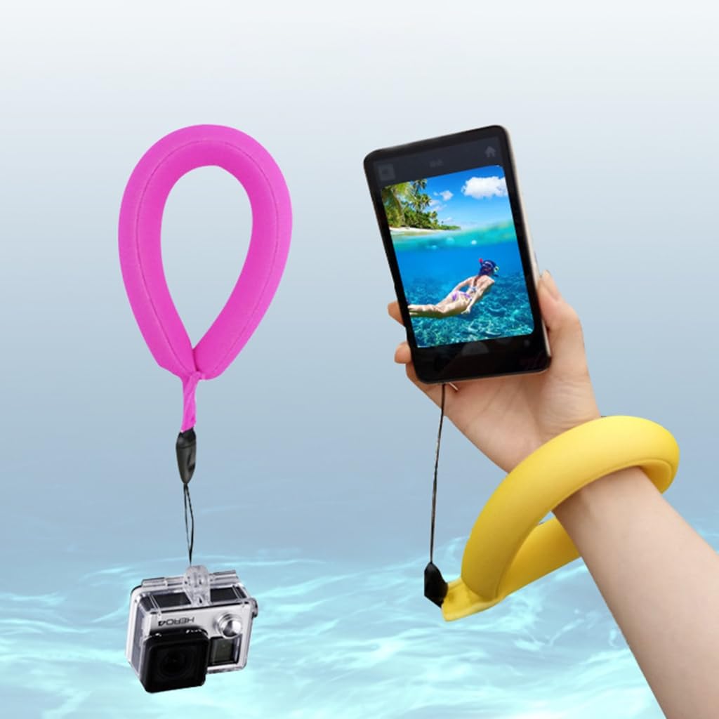 Fcnjsao Unterwasserkamera Handy Schwimmgurte Verstellbare wasserdichte Unterwasserkamera Schwimmgurte Schwimmende Handschlaufen