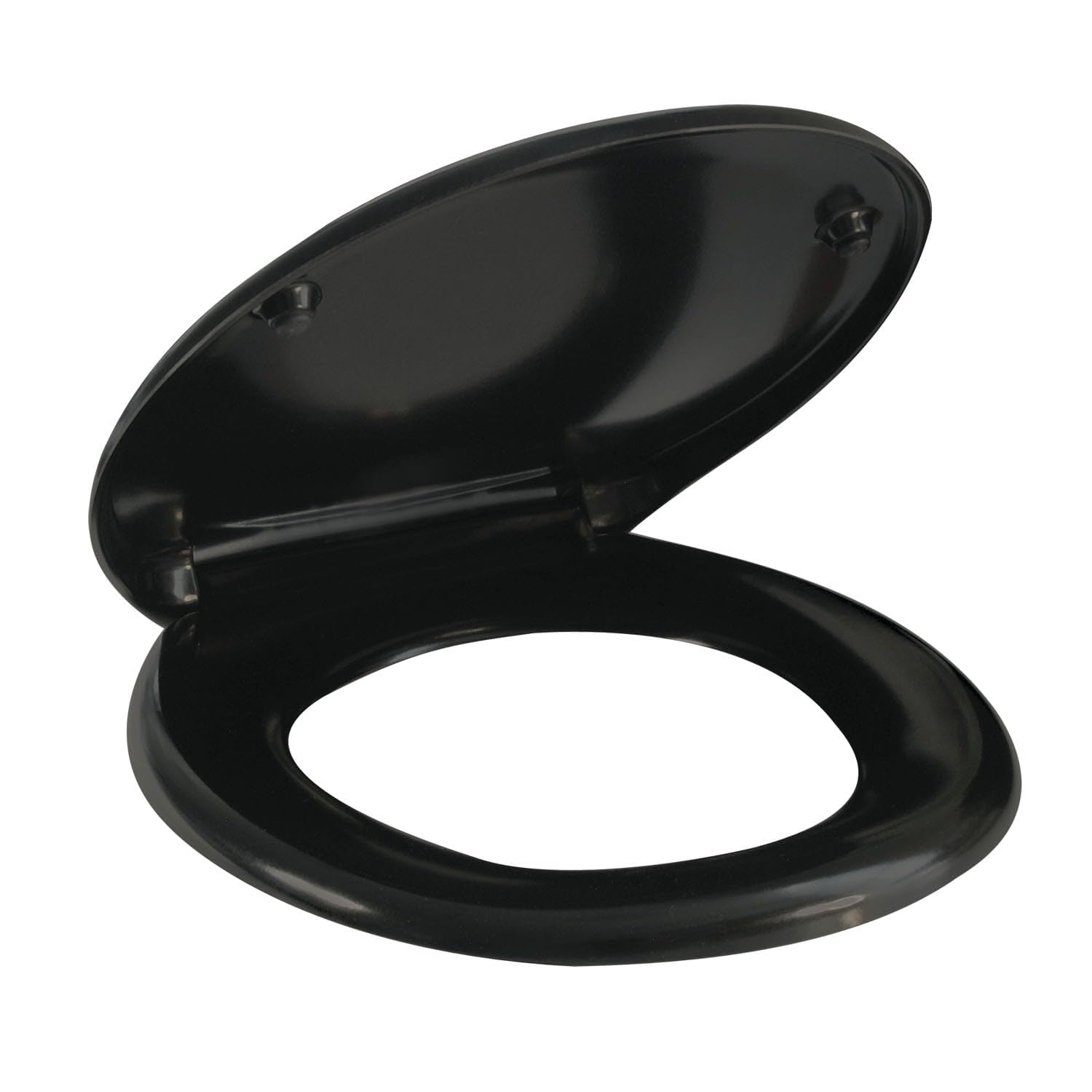 Inodoro empotrado cerrado retro con asiento desmontable de cierre suave negro, blanco