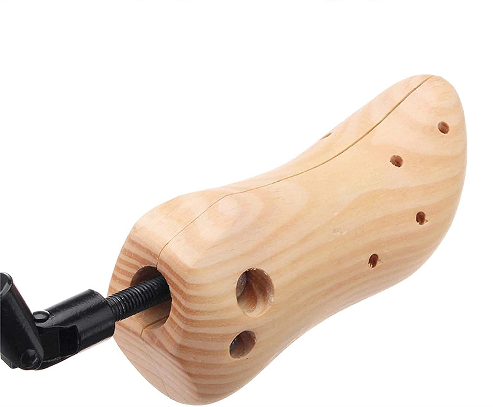 La barella per scarpe con collo del piede alto espande l'altezza e la lunghezza delle calzature, con 4 tappi per alluce, tendiscarpe in legno, elastici per scarpe, per uomini e donne (1 paio 39 ~ 42)