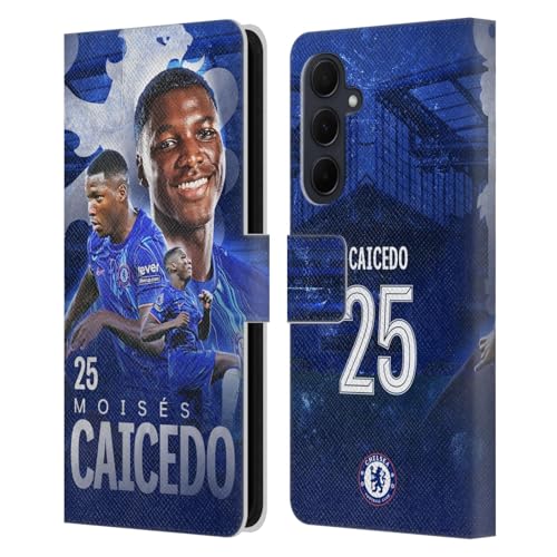 Coque Samsung Galaxy A35 5G Chelsea FC Moisés Caicedo portefeuille