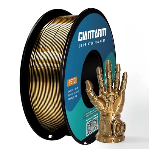 GIANTARM PETG Filament 1,75 mm Metall Brown für 3D-Drucker 1 kg Spule, PETG Maßgenauigkeit +/- 0.03mm