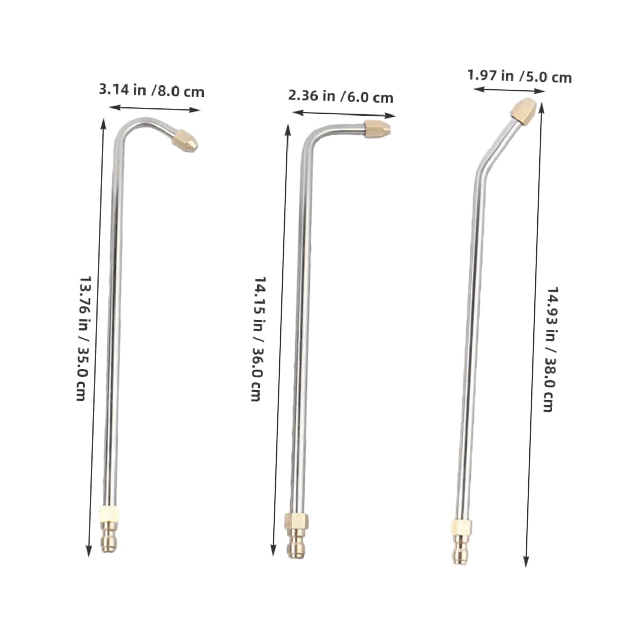 FUNOMOCYA High Pressure Washer Wand Replacement Long Pressure Washer Wand for Accessory Nozzles