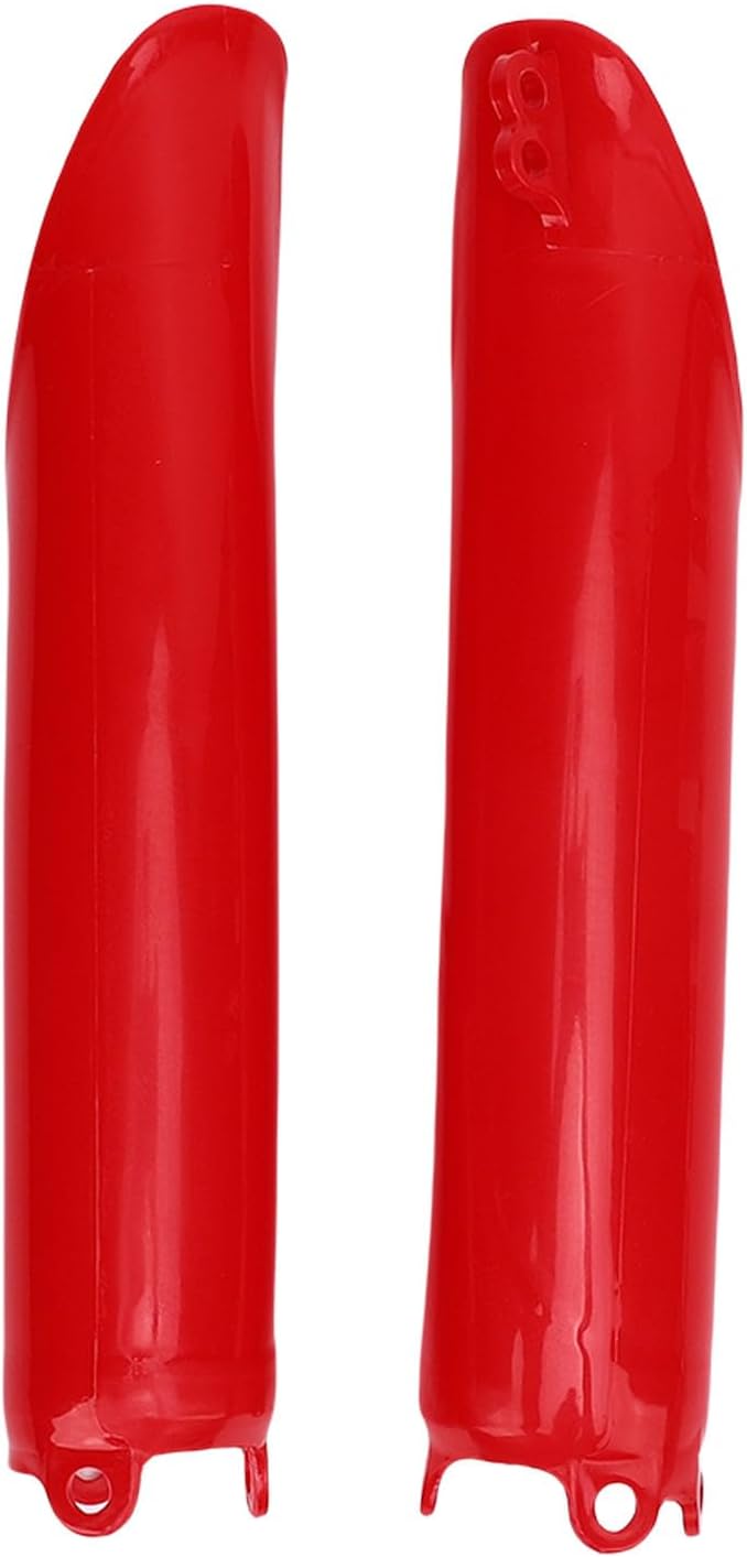 GOTOTOP 2001 Cr 125 Mudguard 1 Pair Front Fork Guard Shock Covers, 13.39inch Red ABS Motorcycle Fork Shock Absorber Protector for CR125 CR250 CR500 1993-2007