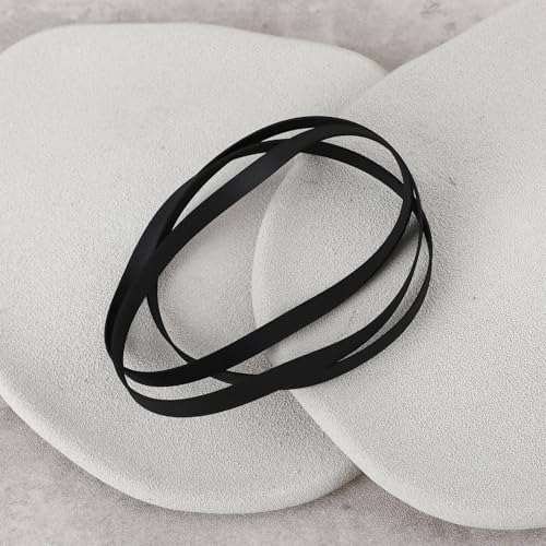 Briny River 2 Stück Plattenspieler-Antriebsriemen 600 X 5 Mm Kompatibel mit Pioneer PL-12D PL-15D PL-100 PL-112D PL-117D Ersatz für Plattenspieler