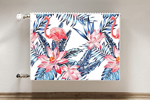 Decormat cache radiateur bleu 80x60cm finition haut de gamme