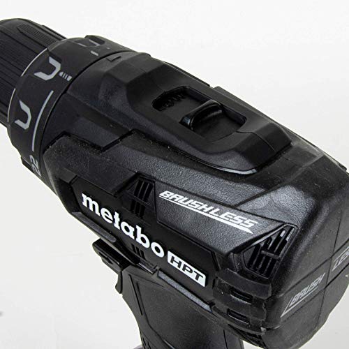 Metabo Hpt Ds18Dbfl2Qb 18V Cordless Driver Drill, 1.5 Ah Lithium Ion Battery, Led Light, Brushless, Lifetime Tool Warranty, Black Design #TOP5