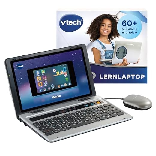 VTech Genio Lernlaptop – Lerncomputer mit Internetzugang, Textprogramm und Lerninhalten zu Buchstaben, Wörtern, Mathe, Logik u. v. m. – Für Kinder von 5-12 Jahren