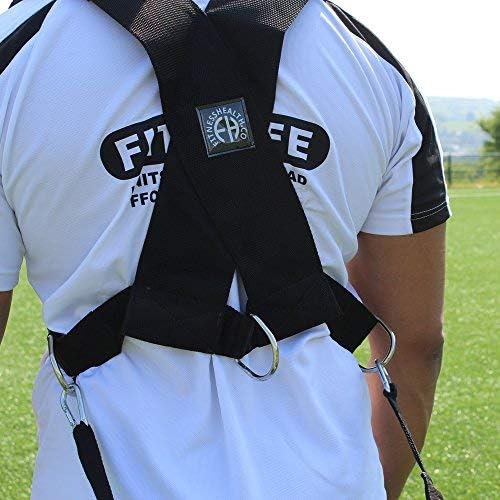Fitness Health FH Heavy Duty Harness Resistor Resistance Power Training with Pulling Straps | Strength Rugby Football Training Equipment