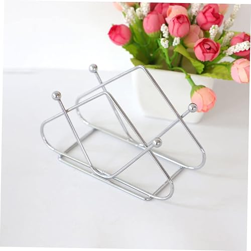Miniatura 6 de jojofuny Soporte para toallas de papel de cocina, servilleteros para mesa de cocina, bandejas para comer, servilleteros plateados, servilleteros
