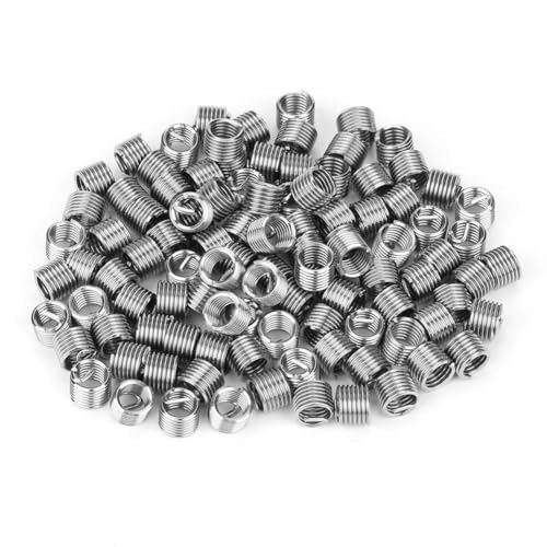 Kit De Reparación De Inserciones De Rosca Helicoidal De Alambre De Acero Inoxidable 100pcs M5 M5 0.8 1.5d
