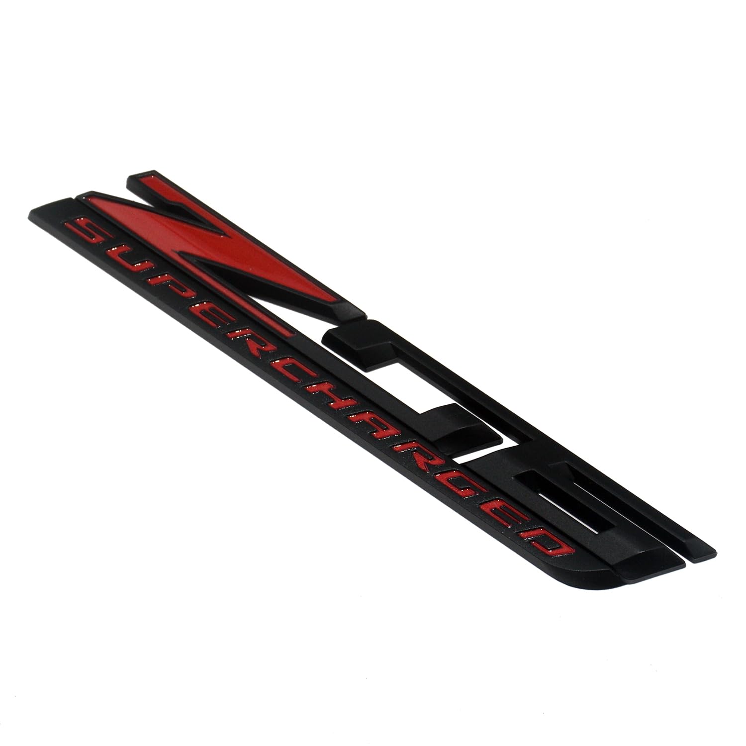 GIBURCER 2Pc C7 Corvette ZO6 Super Charged Magnet Emblem 3D Badge