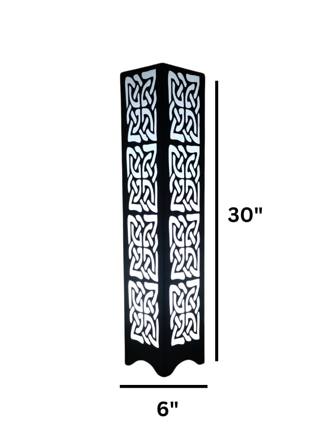 Image of METSY Designer Laser Cut Floor Lamp Metal Floor Lamps for Living Room Corner | Corner Floor Lamp | Column Floor Lamp | Floor Lamps for Home Decoration with Light led