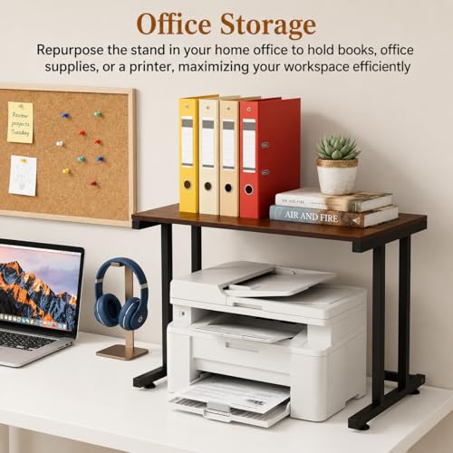 Image of Multi-Purpose Microwave Stand,Kitchen Rack,Oven Rack Counter Shelf,Space Saving Organizer, Two Layers Counter Top Organizer for Printers on Desk, Microwave Shelf Stand (I Section Stand)