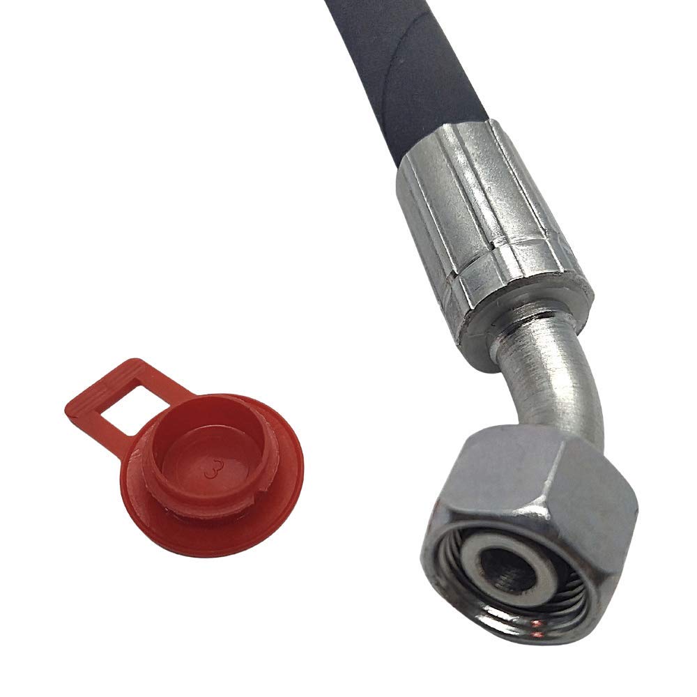 Tubo idraulico 16S, 6400 mm, 1SN DN13, filettatura M24 x 1,5, DKOS - DKOS45, pressione nominale 160 bar