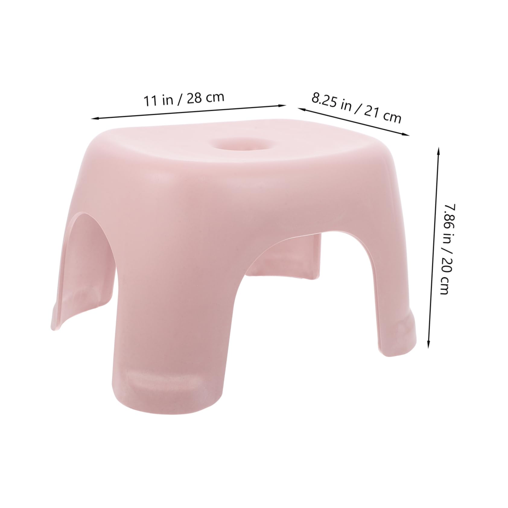 Rosa Kinder Tritthocker aus Pp, Klein, für Badezimmer und Wc
