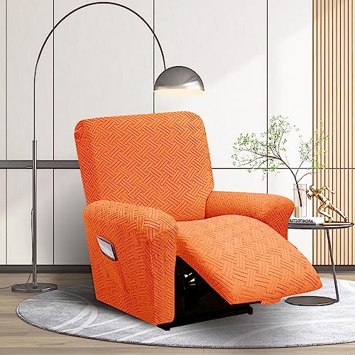 Funda de sofa reclinable antideslizante OBASDFD con correa elastica rosa 3
